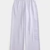 Pantaloni de sport cu sigla cu picioare largi Pantaloni de sport cu sigla cu picioare largi