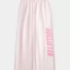 Pantaloni de sport cu sigla cu picioare largi Pantaloni de sport cu sigla cu picioare largi