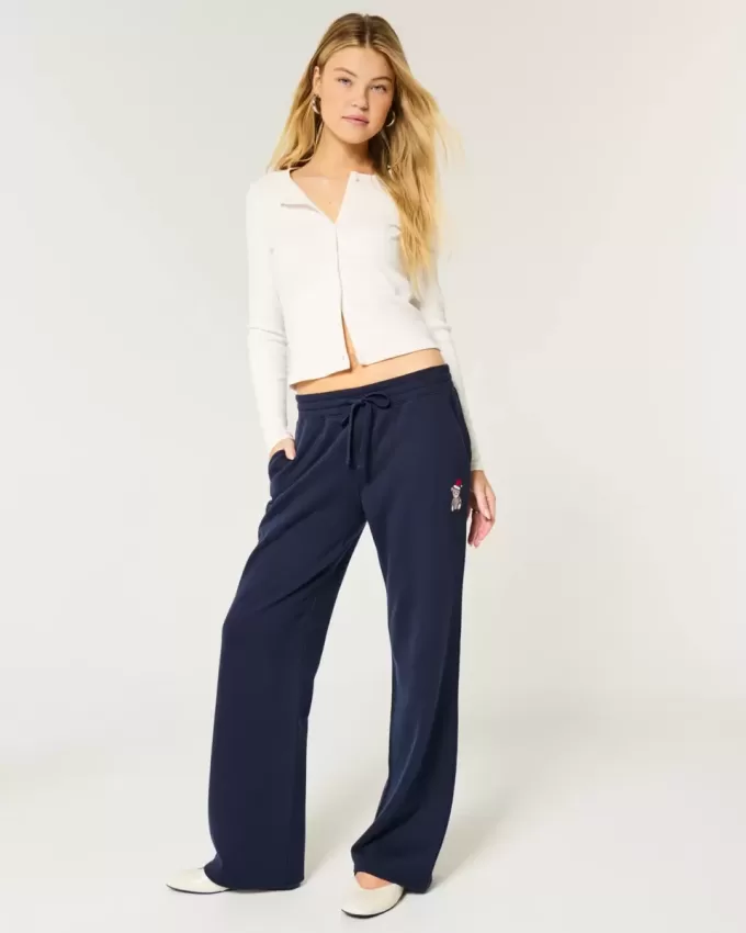 Pantaloni de sport drept Teddy Bear Pantaloni de sport drept Teddy Bear