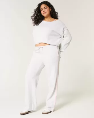 Pantaloni de sport drepti cu dungi laterale