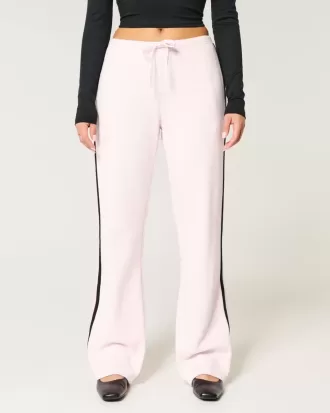 Pantaloni de sport drepti cu dungi laterale