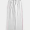 Pantaloni de sport drepti cu dungi laterale Pantaloni de sport drepti cu dungi laterale