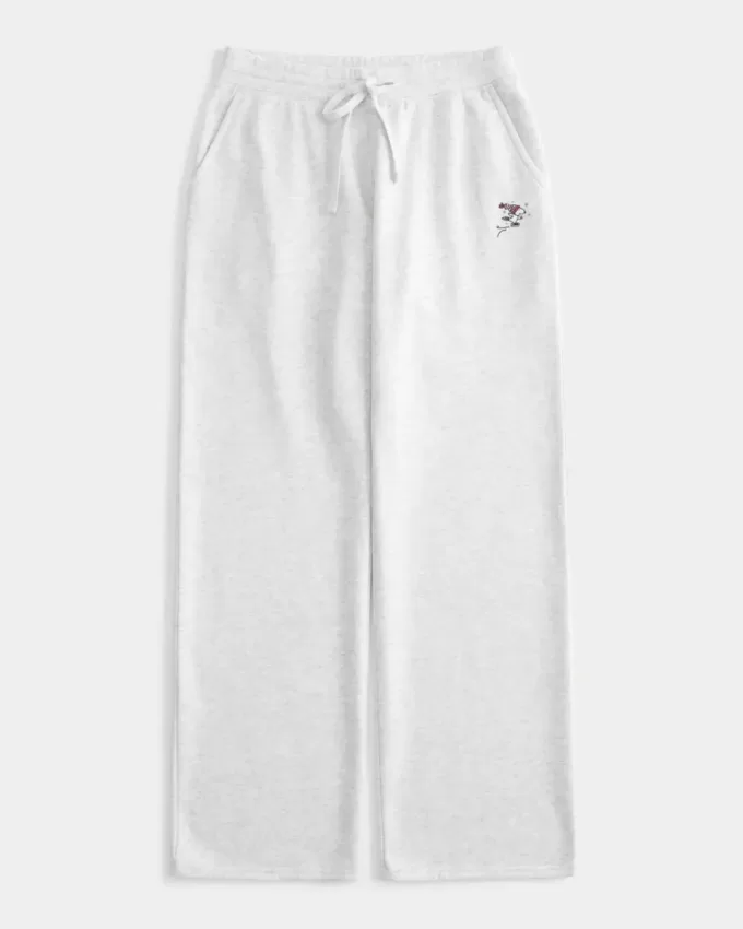 Pantaloni de sport drepti cu grafic Snoopy Pantaloni de sport drepti cu grafic Snoopy