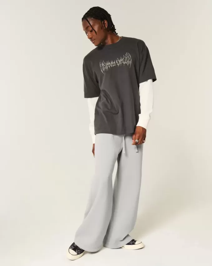 Pantaloni de sport largi Pantaloni de sport largi