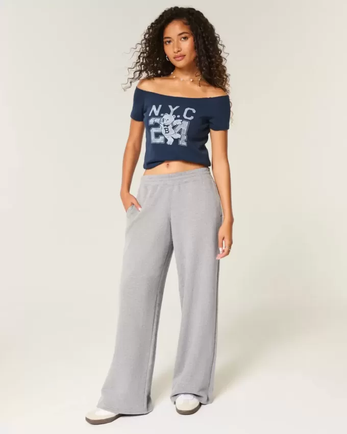 Pantaloni de sport largi Pantaloni de sport largi