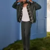 Pantaloni de sport largi cu grafică șarpe Pantaloni de sport largi cu grafică șarpe