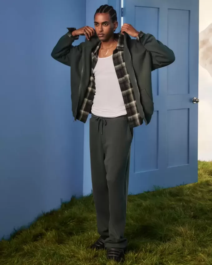 Pantaloni de sport largi cu grafică șarpe Pantaloni de sport largi cu grafică șarpe