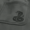 Pantaloni de sport largi cu grafică șarpe Pantaloni de sport largi cu grafică șarpe