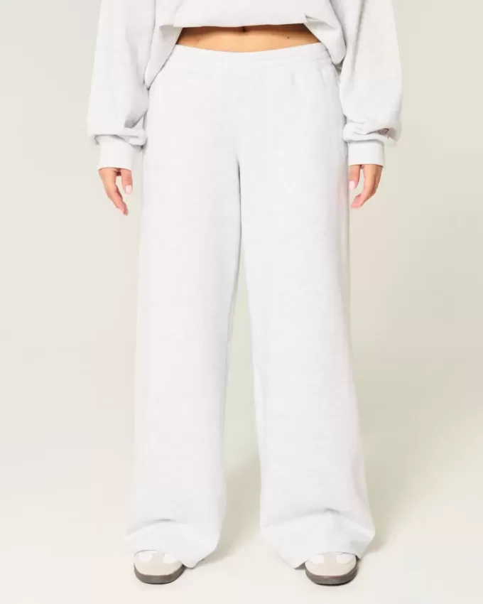 Pantaloni de sport largi cu grafic Star Pantaloni de sport largi cu grafic Star