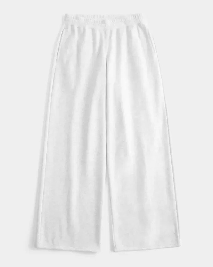 Pantaloni de sport largi cu grafic Star Pantaloni de sport largi cu grafic Star