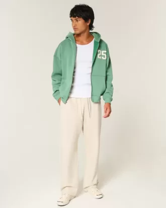 Pantaloni de sport largi New York grafic