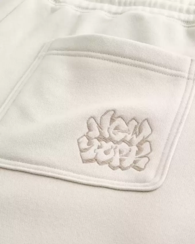 Pantaloni de sport largi New York grafic Pantaloni de sport largi New York grafic