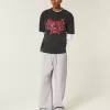 Pantaloni de sport super largi cu buzunare din spate Los Angeles Pantaloni de sport super largi cu buzunare din spate Los Angeles