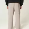 Pantaloni de sport super largi Y2K cu tiv despicat Pantaloni de sport super largi Y2K cu tiv despicat