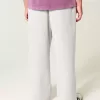 Pantaloni de sport super largi Y2K cu tiv despicat Pantaloni de sport super largi Y2K cu tiv despicat
