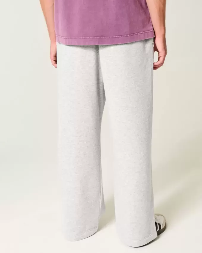 Pantaloni de sport super largi Y2K cu tiv despicat Pantaloni de sport super largi Y2K cu tiv despicat