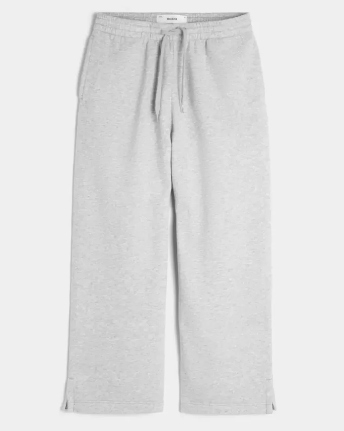 Pantaloni de sport super largi Y2K cu tiv despicat Pantaloni de sport super largi Y2K cu tiv despicat