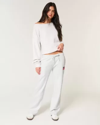 Pantaloni de trening drepti cu drapel american