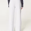 Pantaloni de trening drepti cu fundă Pantaloni de trening drepti cu fundă