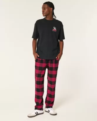 Pantaloni drepti de pijama 24/7