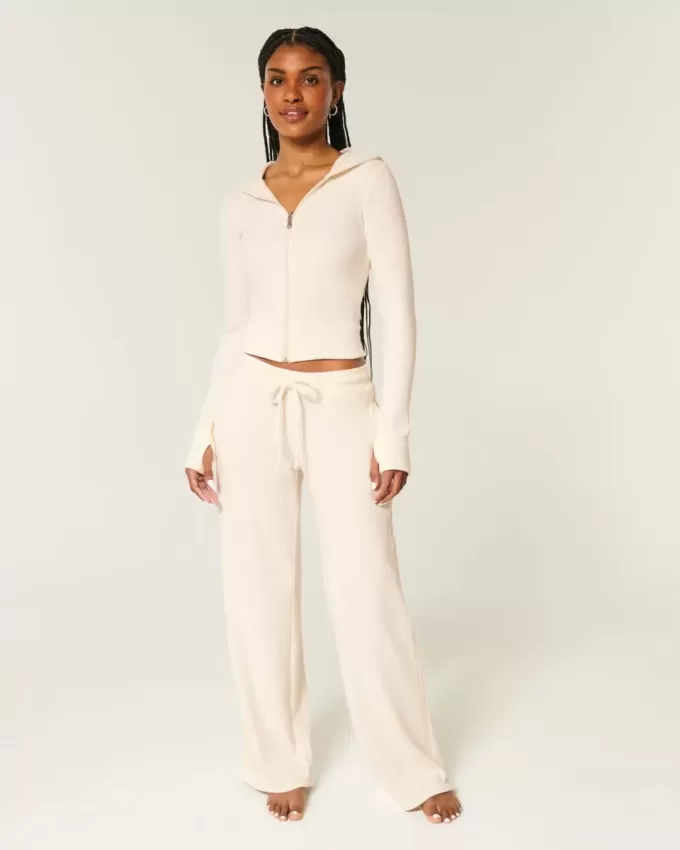 Pantaloni drepti Gilly Hicks Waffle Lace Pantaloni drepti Gilly Hicks Waffle Lace