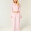 Pantaloni drepti Gilly Hicks Waffle Lace Pantaloni drepti Gilly Hicks Waffle Lace
