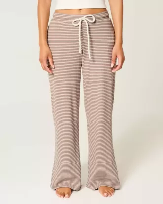 Pantaloni drepti Gilly Hicks Waffle Lace