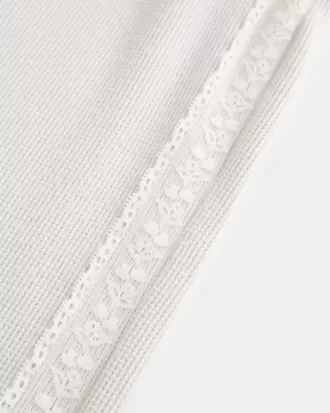 Pantaloni drepti Gilly Hicks Waffle Lace Pantaloni drepti Gilly Hicks Waffle Lace