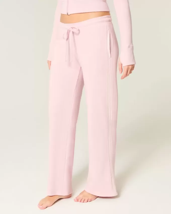 Pantaloni drepti Gilly Hicks Waffle Lace Pantaloni drepti Gilly Hicks Waffle Lace