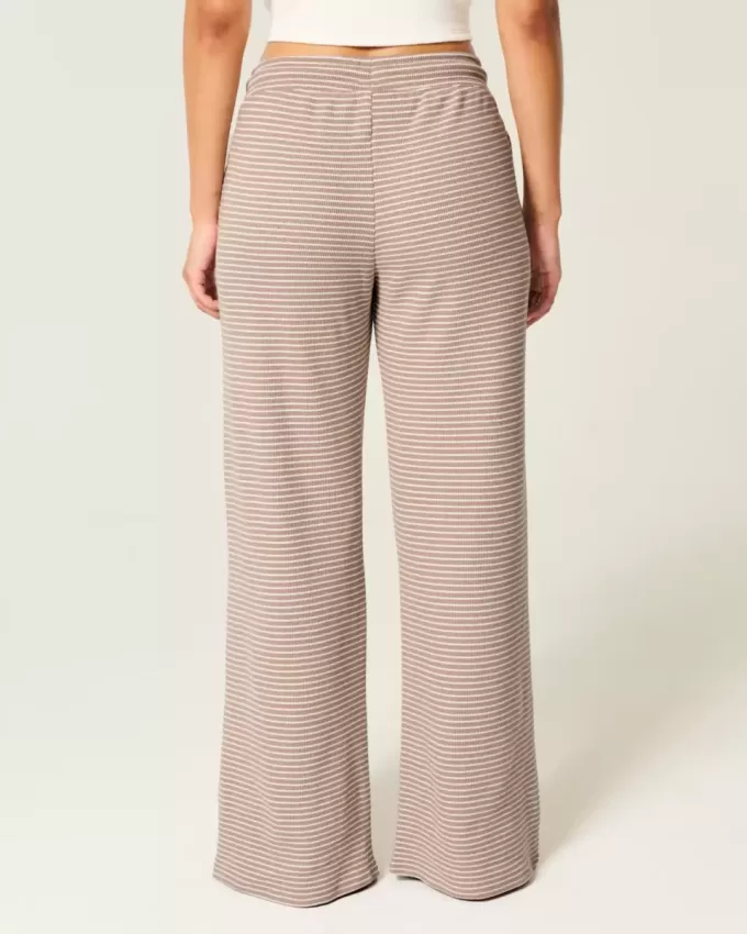 Pantaloni drepti Gilly Hicks Waffle Lace Pantaloni drepti Gilly Hicks Waffle Lace