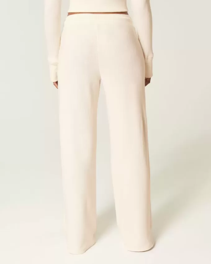 Pantaloni drepti Gilly Hicks Waffle Lace Pantaloni drepti Gilly Hicks Waffle Lace