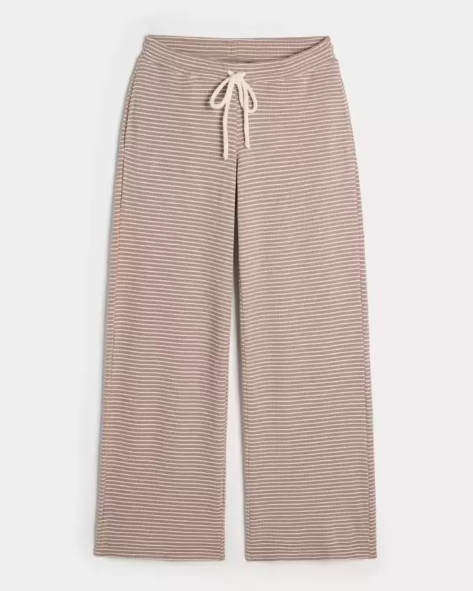 Pantaloni drepti Gilly Hicks Waffle Lace Pantaloni drepti Gilly Hicks Waffle Lace