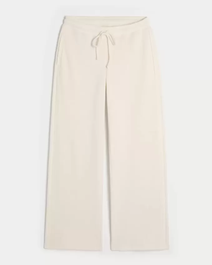 Pantaloni drepti Gilly Hicks Waffle Lace Pantaloni drepti Gilly Hicks Waffle Lace