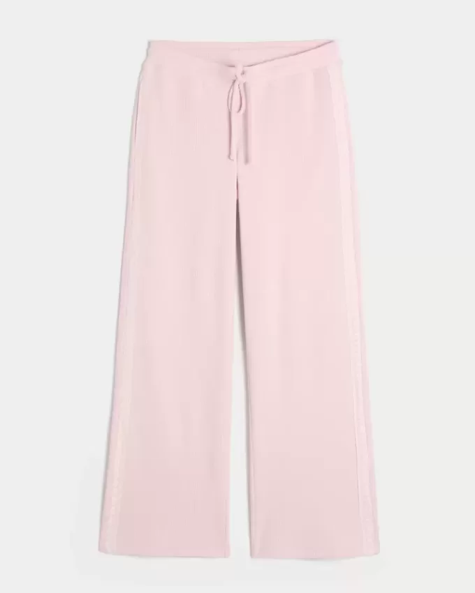 Pantaloni drepti Gilly Hicks Waffle Lace Pantaloni drepti Gilly Hicks Waffle Lace
