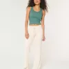 Pantaloni evazați confortabili cu nervuri Pantaloni evazați confortabili cu nervuri
