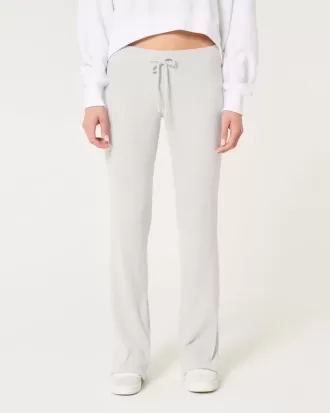 Pantaloni evazați confortabili cu nervuri