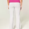 Pantaloni evazați cu talie pliabilă cu grafic Hibiscus Pantaloni evazați cu talie pliabilă cu grafic Hibiscus