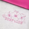 Pantaloni evazați cu talie pliabilă cu grafic Hibiscus Pantaloni evazați cu talie pliabilă cu grafic Hibiscus