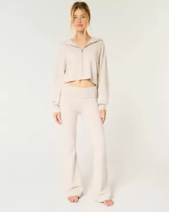 Pantaloni evazați cu talie rabatabilă Gilly Hicks