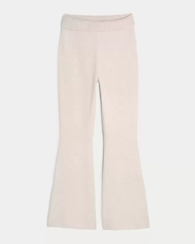 Pantaloni evazați cu talie rabatabilă Gilly Hicks Pantaloni evazați cu talie rabatabilă Gilly Hicks