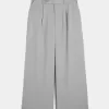 Pantaloni Hollister Livvy, cu talie joasă, cu picioare largi