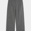 Pantaloni Hollister Livvy, cu talie joasă, cu picioare largi