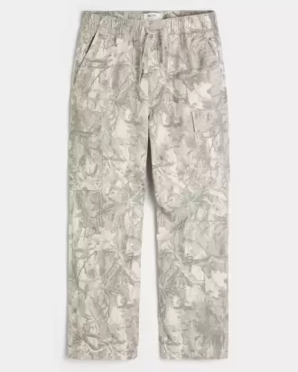 Pantaloni largi Cargo cu tragere