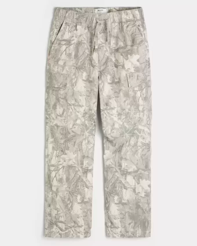 Pantaloni largi Cargo cu tragere Pantaloni largi Cargo cu tragere