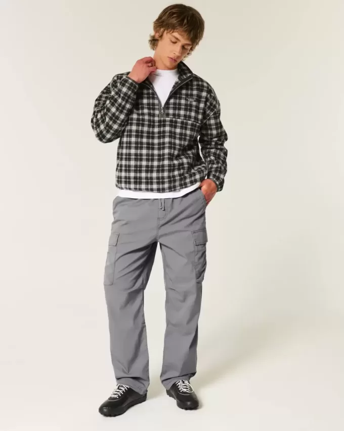 Pantaloni largi Cargo cu tragere Pantaloni largi Cargo cu tragere