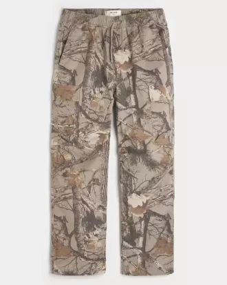 Pantaloni largi Cargo cu tragere