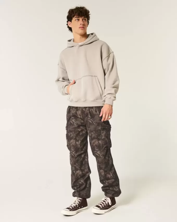 Pantaloni largi Cargo cu tragere