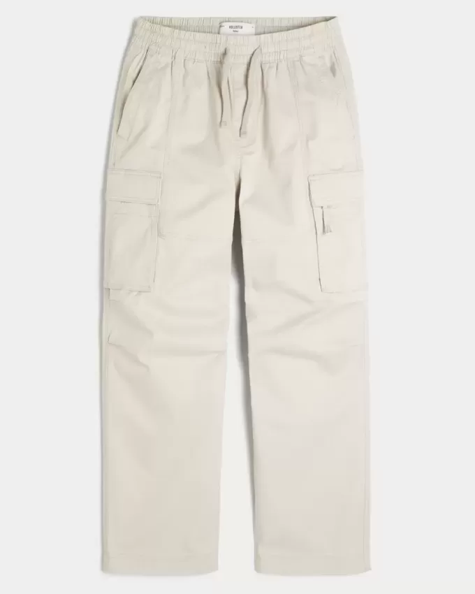 Pantaloni largi Cargo cu tragere