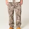 Pantaloni largi Cargo cu tragere Pantaloni largi Cargo cu tragere
