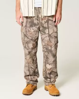 Pantaloni largi Cargo cu tragere